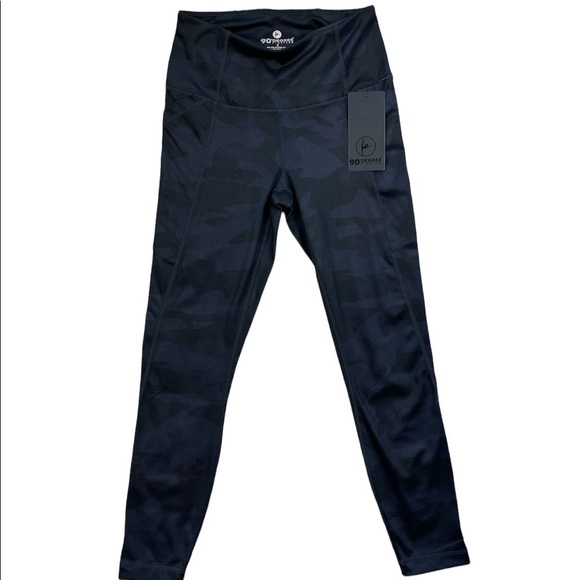 90 DEGREE BY REFLEX SLATE CAMO LEGGINGS - NWT! - Picture 4 of 4